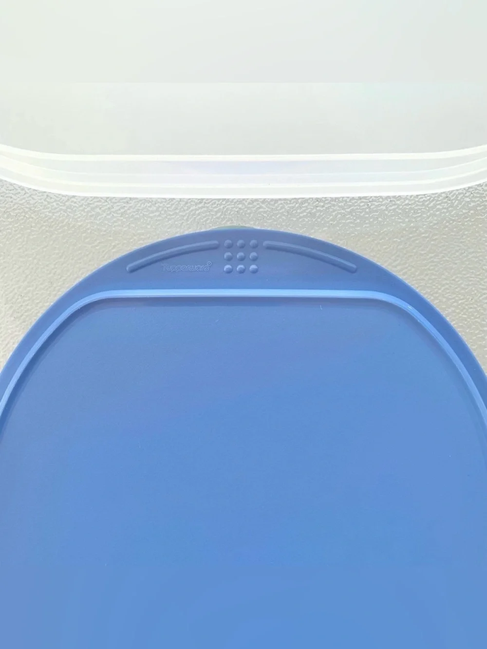 Tupperware Fridge Stackables Deli Meat Keeper 3 Stacking Trays with Blue Lid